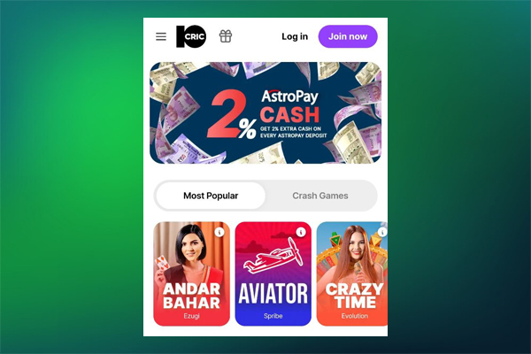 Beginning the 10cric APK installation on Android — open browser and visit the official site