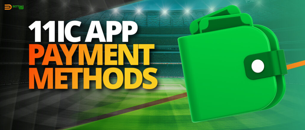 Amounts and available payment methods in 11ic mobile app 