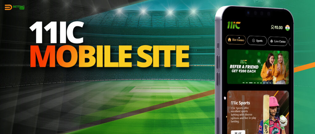 Betting on sports and playing online casino with the help of 11ic mobile version of the site 