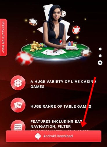 Click the Android Download button to get the app