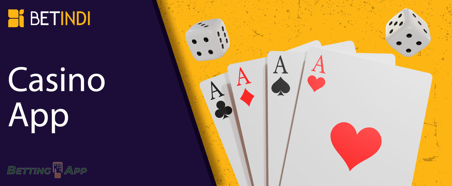 Features of the Betindi casino section in the mobile app