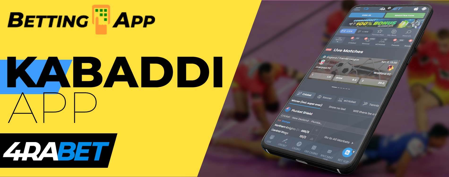 4rabet kabaddi betting app.