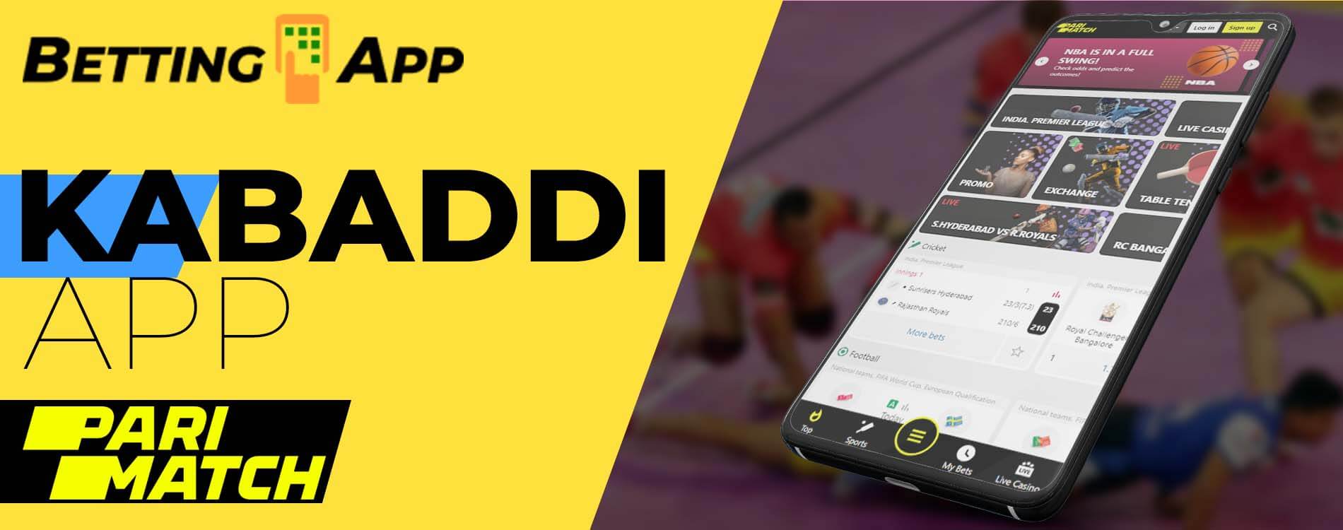 Parimatch kabaddi betting app.