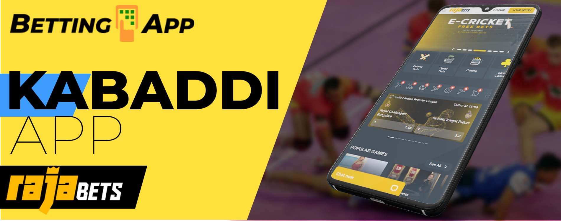 Rajabets kabaddi betting app.