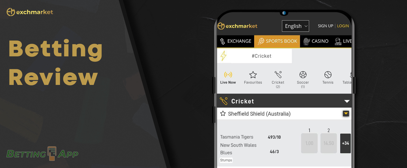 Which sports Exchmarket users can bet on in the app