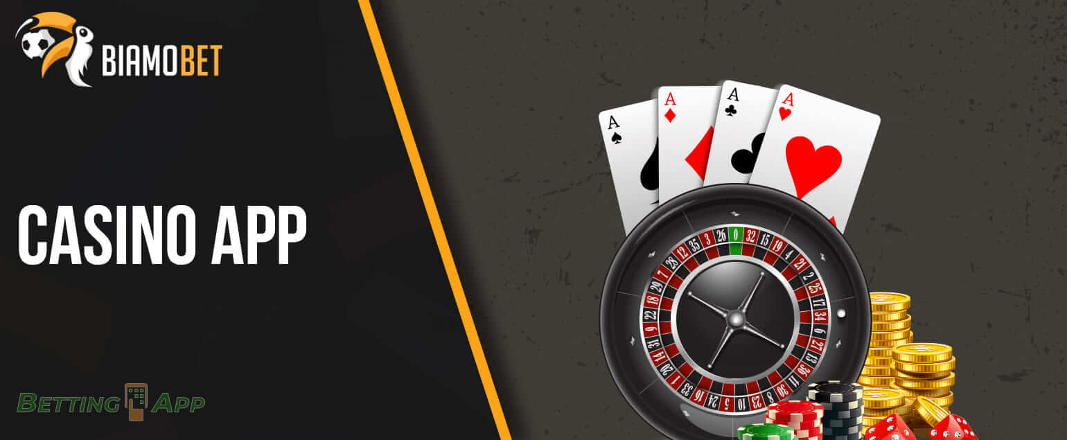 Casino games available in the Biamo mobile app for Indian users