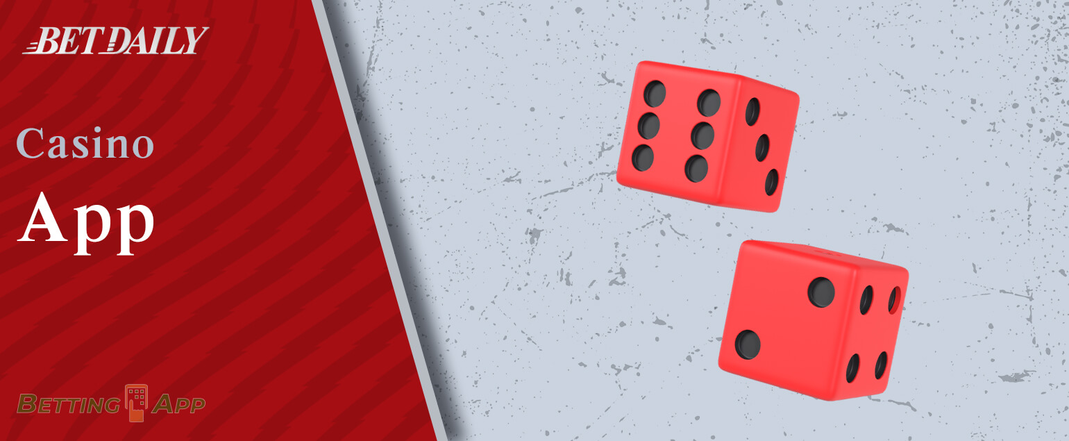 Casino is great in the Betdaily app