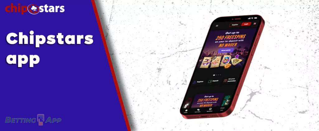 The main advantage of the company is the modern and feature-rich Chipstars apk