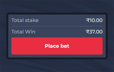 CricV mobile — place bet screen
