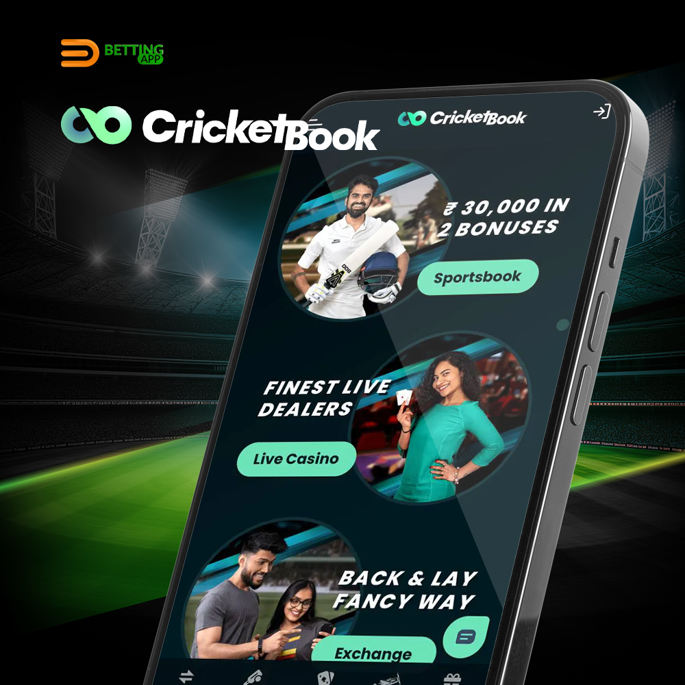 CricketBook mobile app for betting on IPL with best bonuses