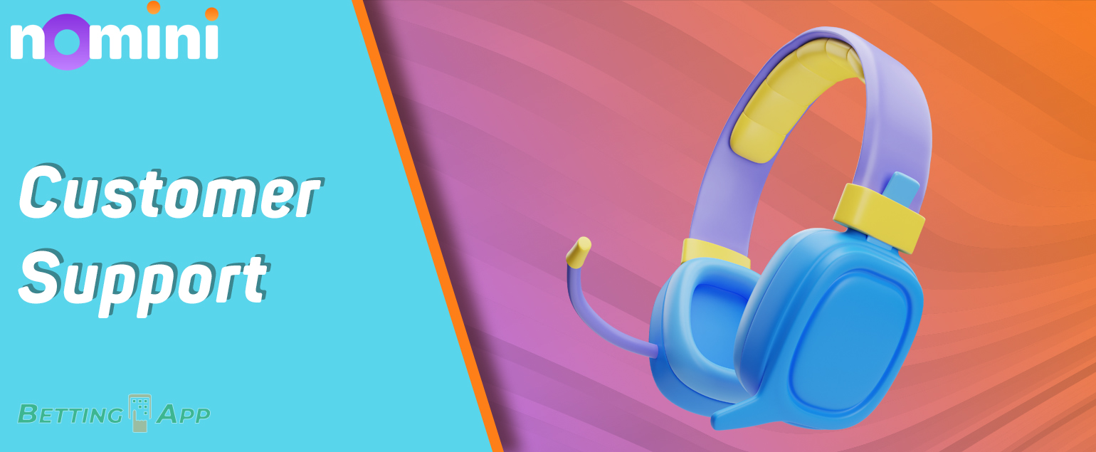 Nomini Support Service: contacts and working hours