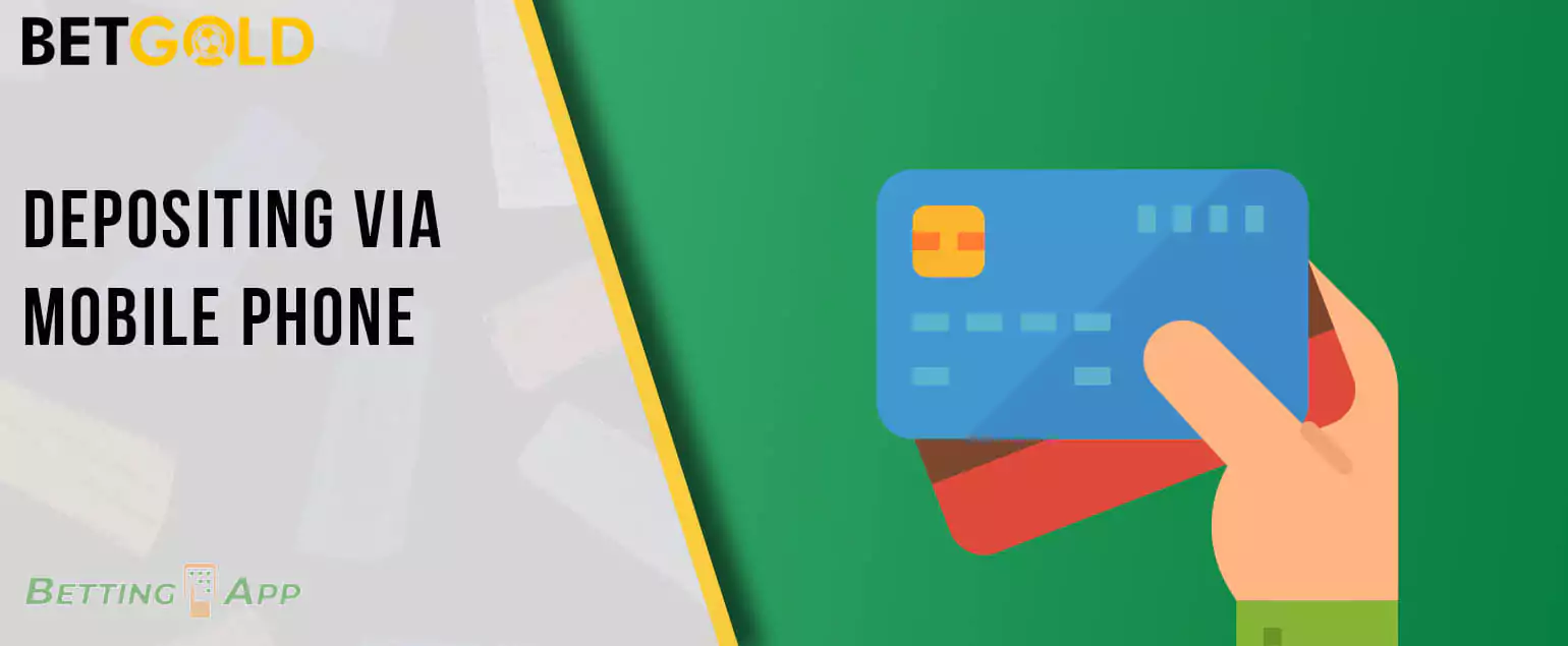 How to make deposit in the Betgold application