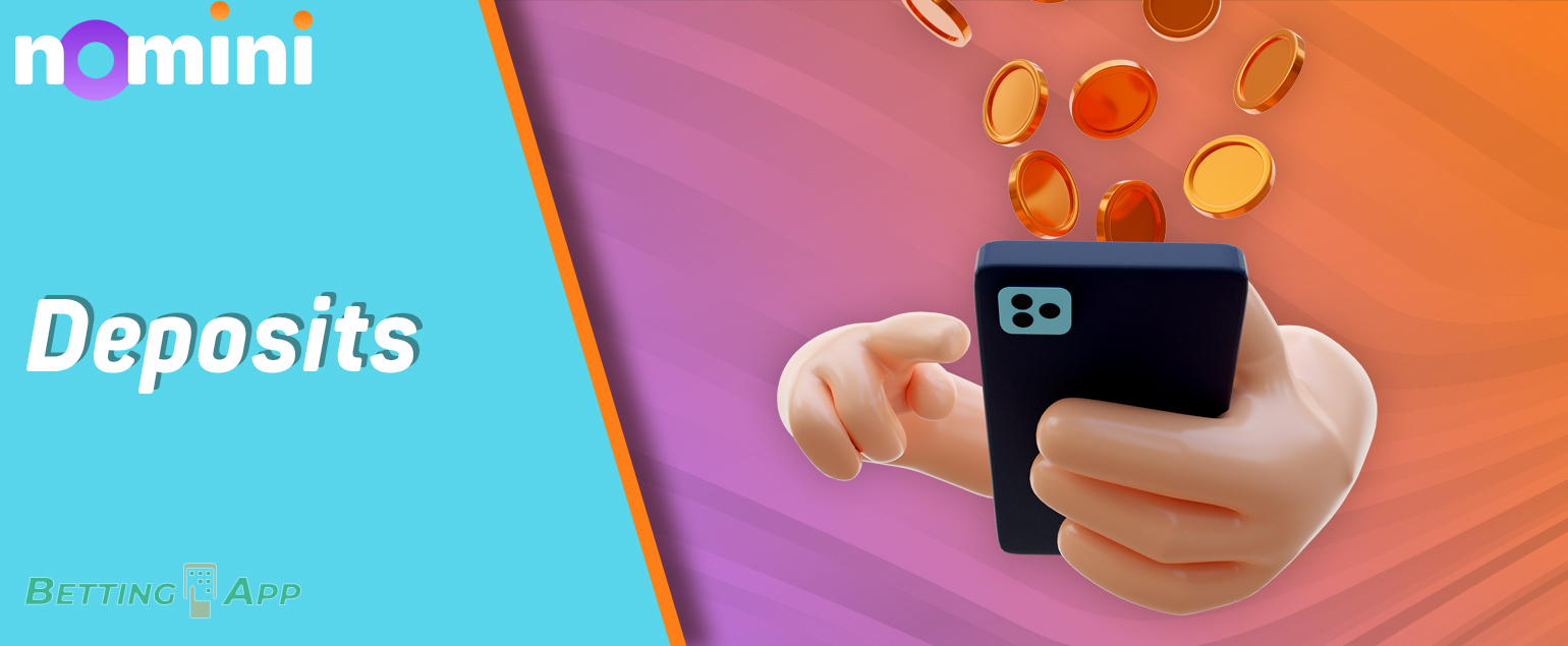 How Indian users can make a deposit in Nomini