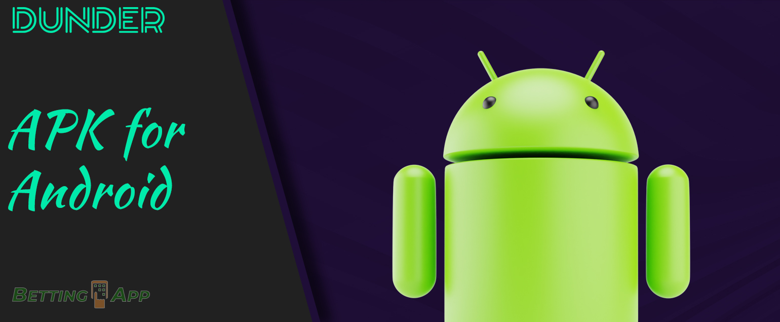 Requirements for Android devices to install the Dunder app, instructions