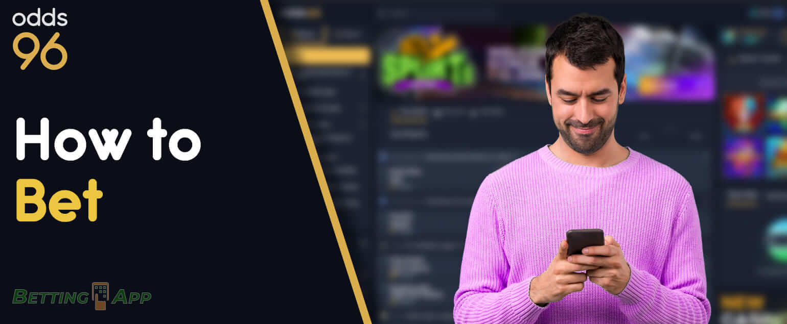 How to bet on sports using Odds96 mobile app