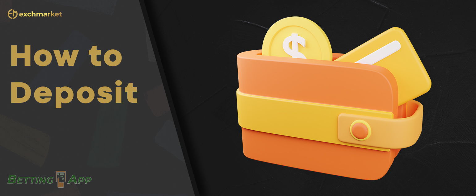 Step-by-step instructions on how to make your first deposit in the Exchmarket app