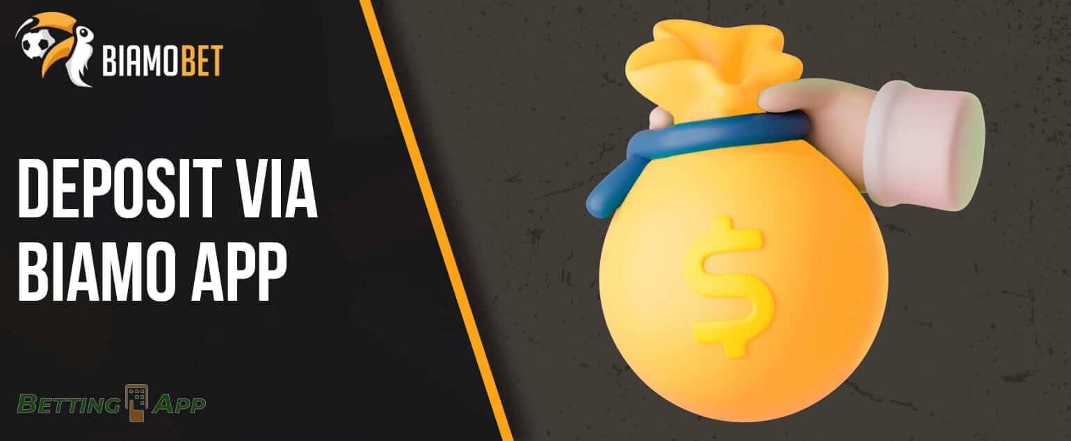 How Indian users can make a deposit on Biamo app