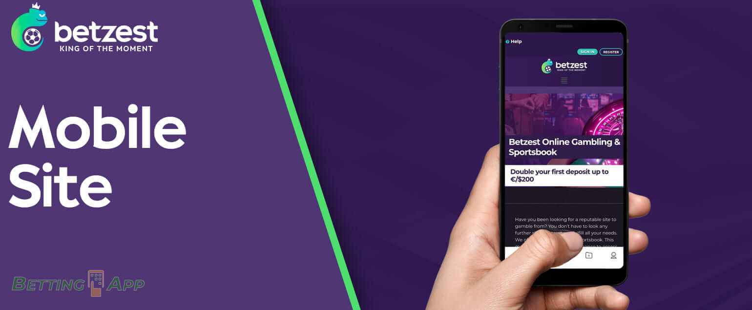 How Indian users can use the mobile version of Betzest website 