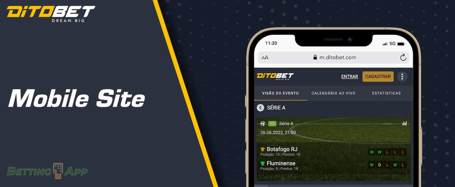 How Indian users can bet with the mobile version of DitoBet
