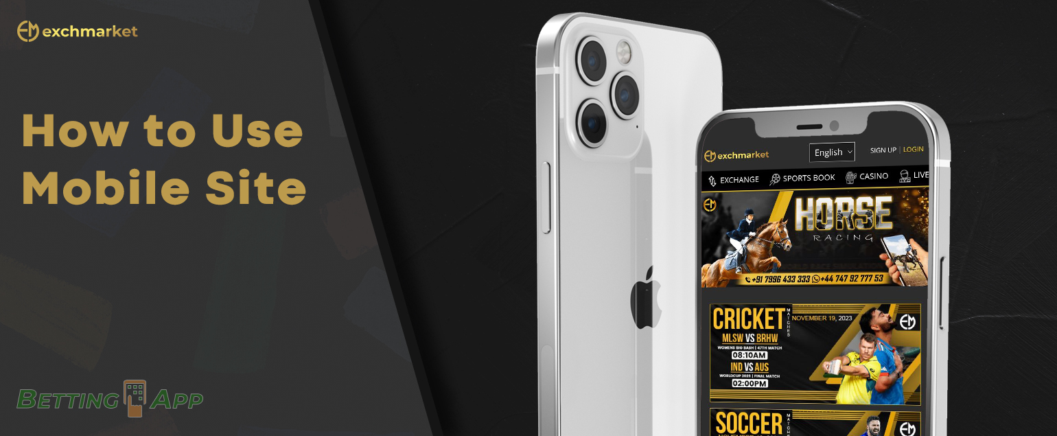 How sports betting fans can use the mobile version of Exchmarket website