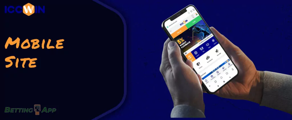 Features of using ICCWIN mobile site
