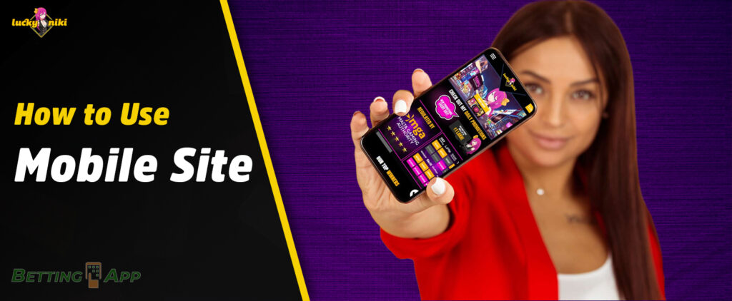 Features of the mobile version of LuckyNiki online casino site 