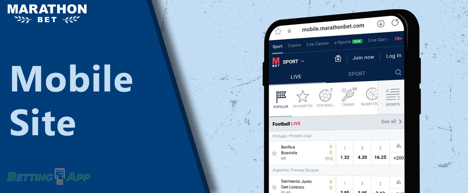 How Indian users can use the mobile version of Marathonbet 