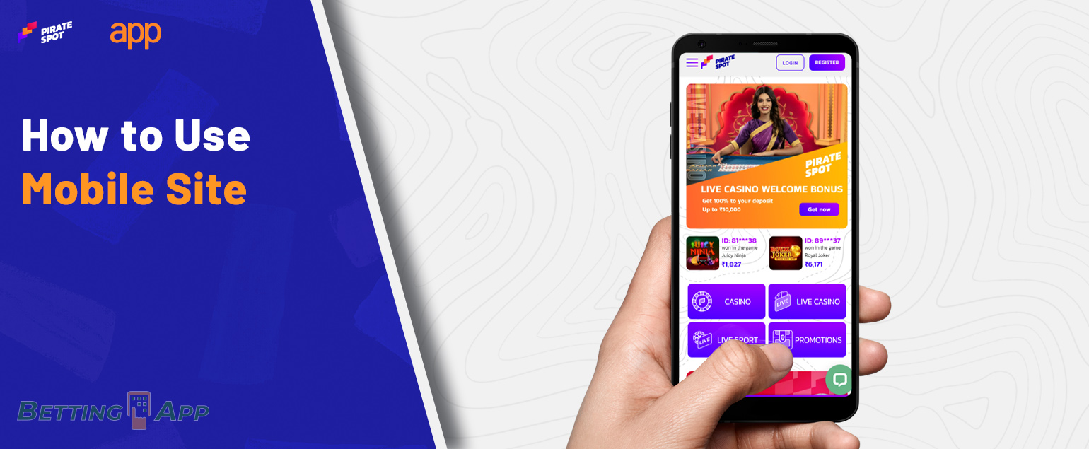 How sports betting fans can use the mobile version of Pirate Spot website 