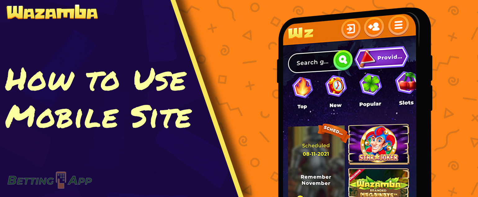 Features of using Wazamba mobile bookmaker website 