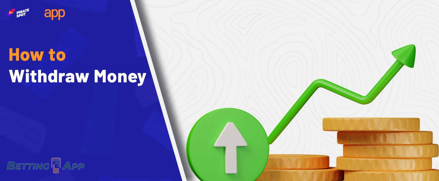 Step-by-step instructions on how to withdraw your winnings in the Pirate Spot app 
