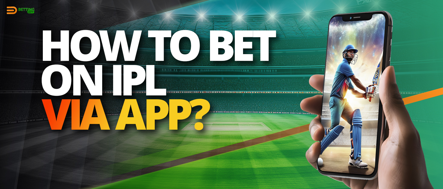 Depositing a bet on IPL events in the mobile app