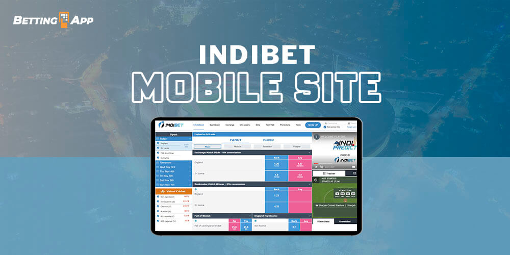 Indibet mobile site