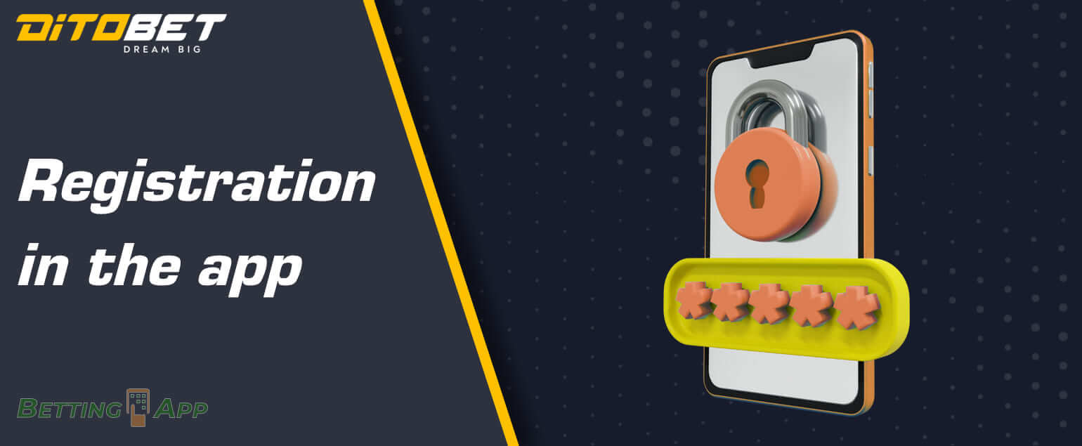 How to create a new account on DitoBet with the app