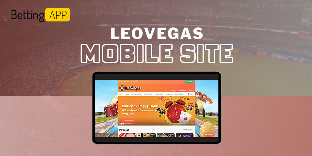 Leovegas mobile site