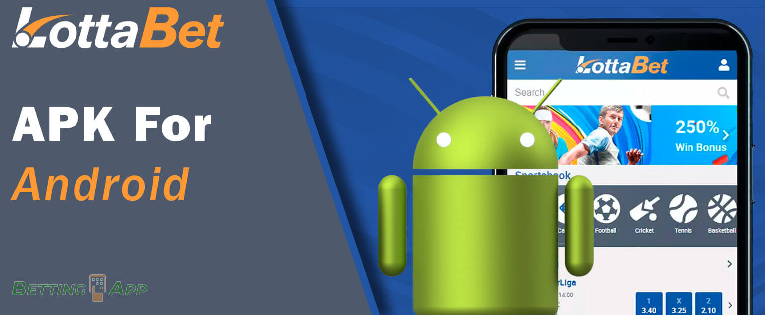 Lottabet mobile app for Android: how to download and install