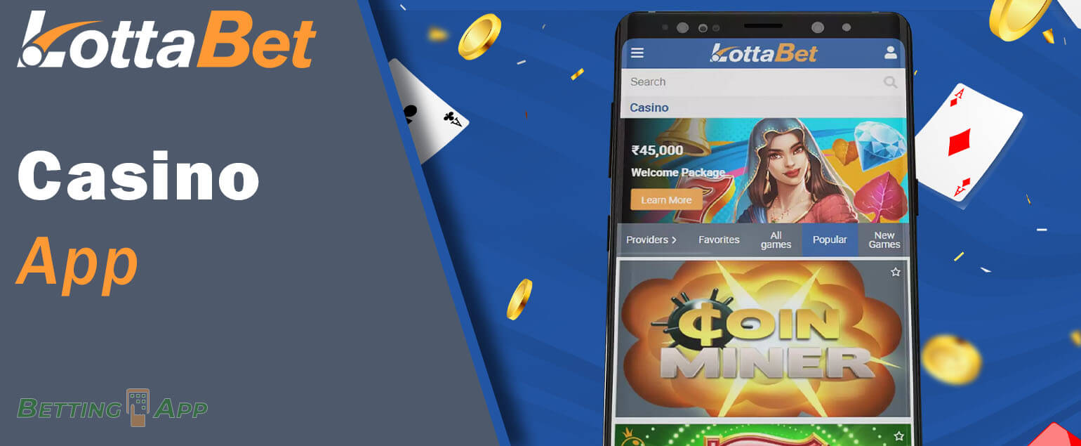 Casino section in the Lottabet app: what games the company offers