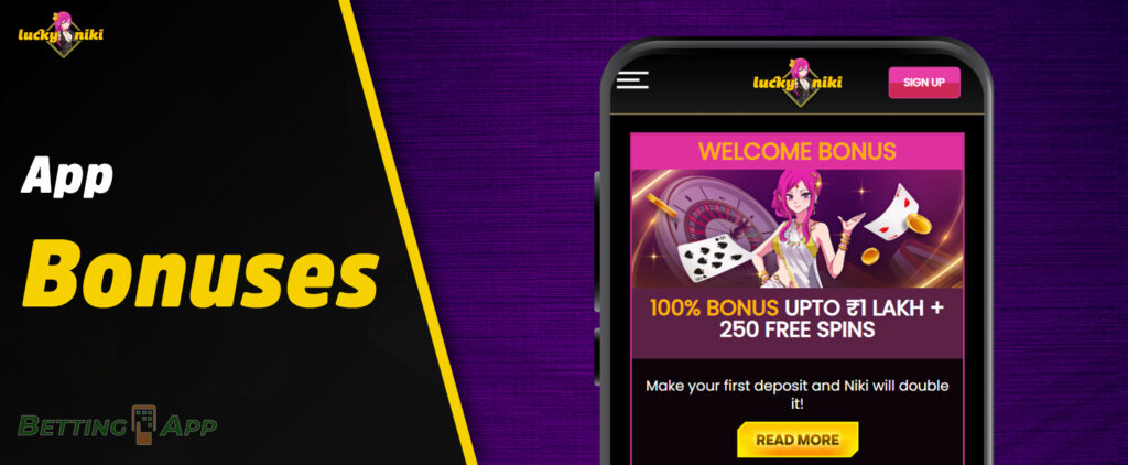 Promotions and bonuses available to LuckyNiki app users 