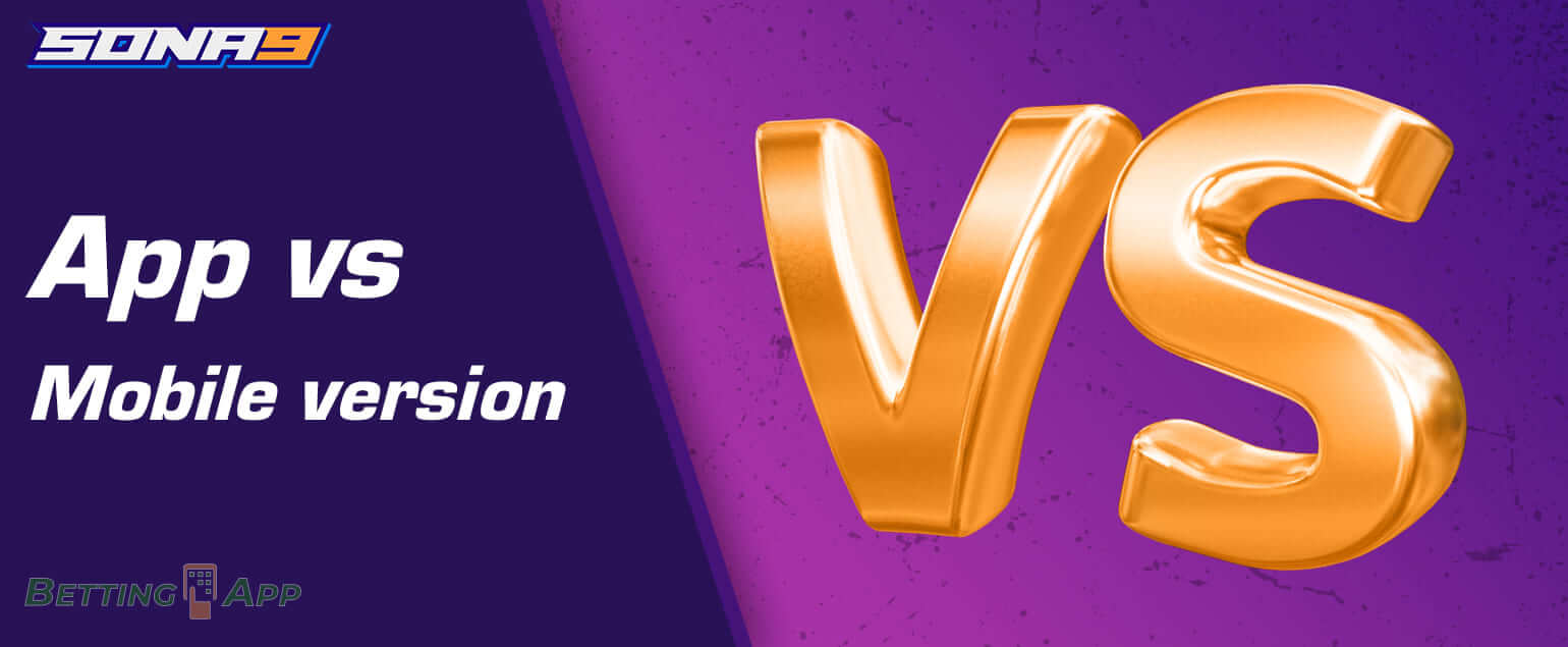 What are the differences between the mobile version of the site and the app: the main features