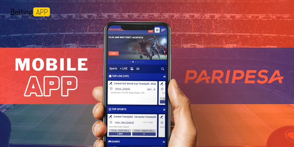 Paripesa mobile app