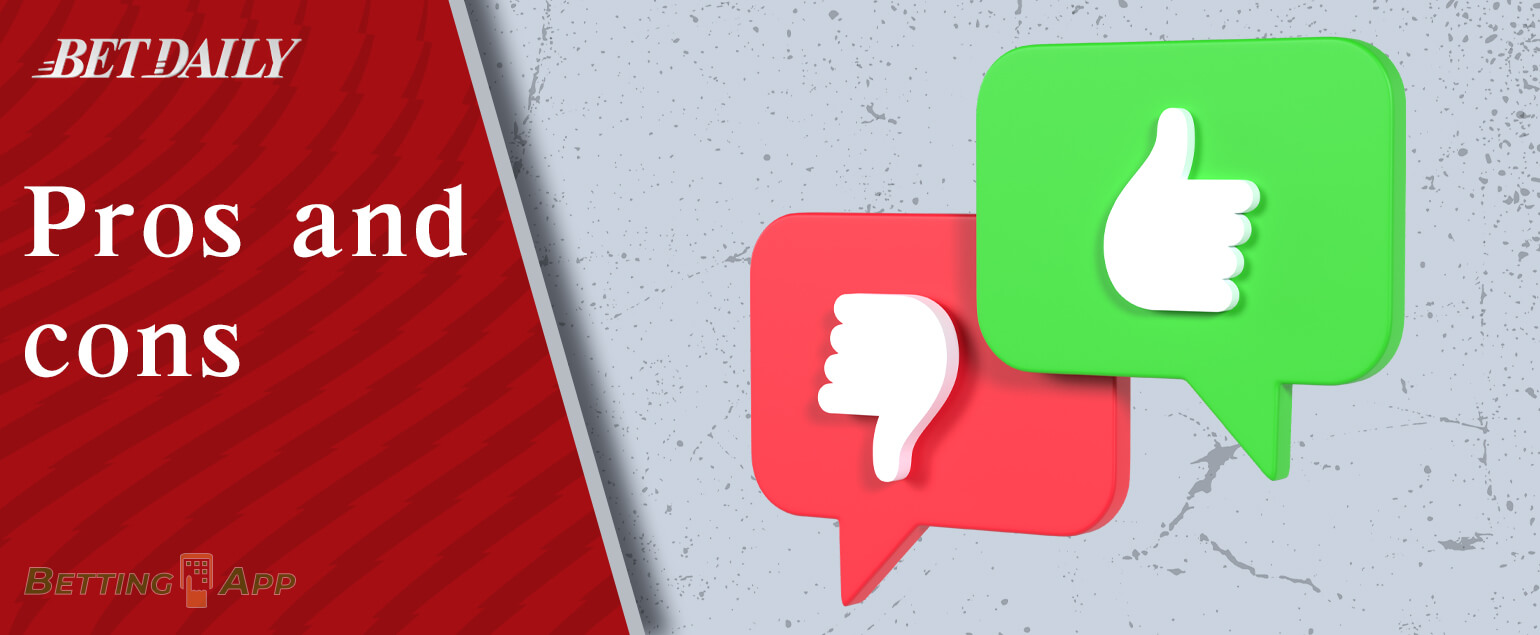 All positive and negative sides of the Betdaily app