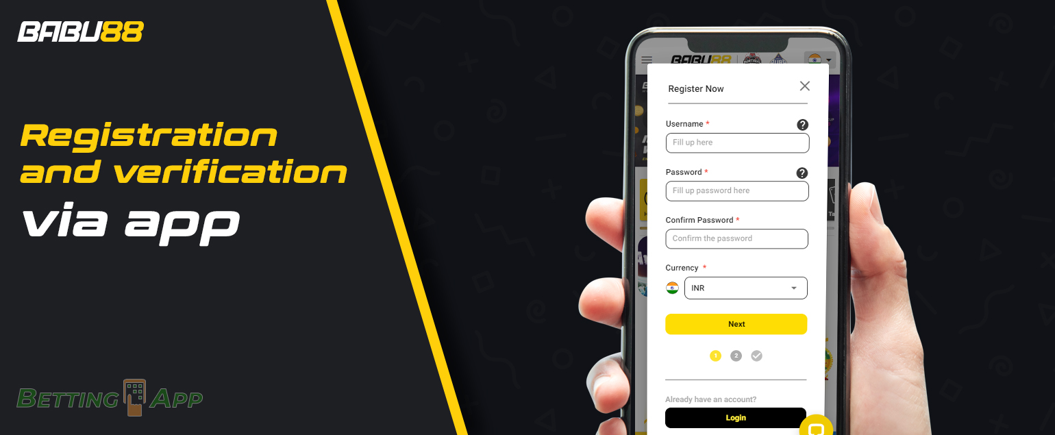 How to register on Babu88 mobile app