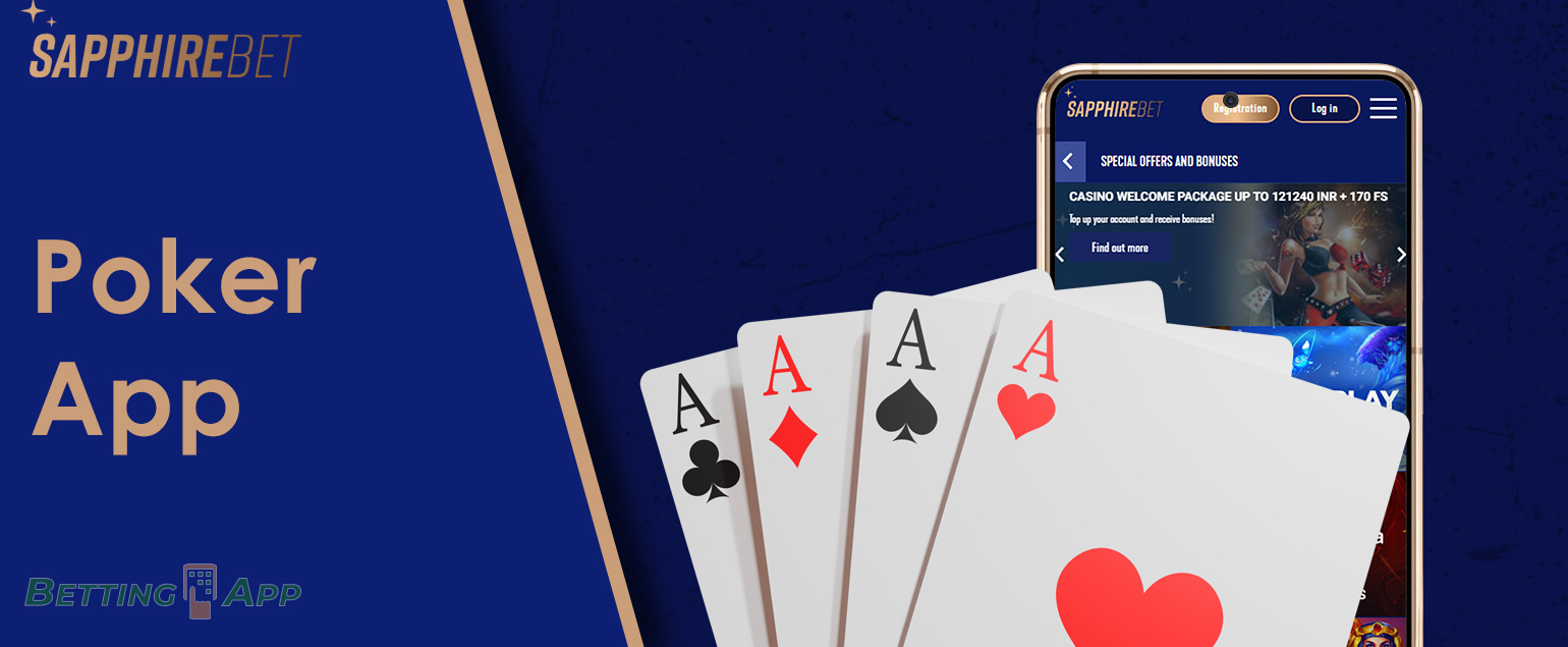 Online poker formats available for Indian users to play in the Sapphirebet app