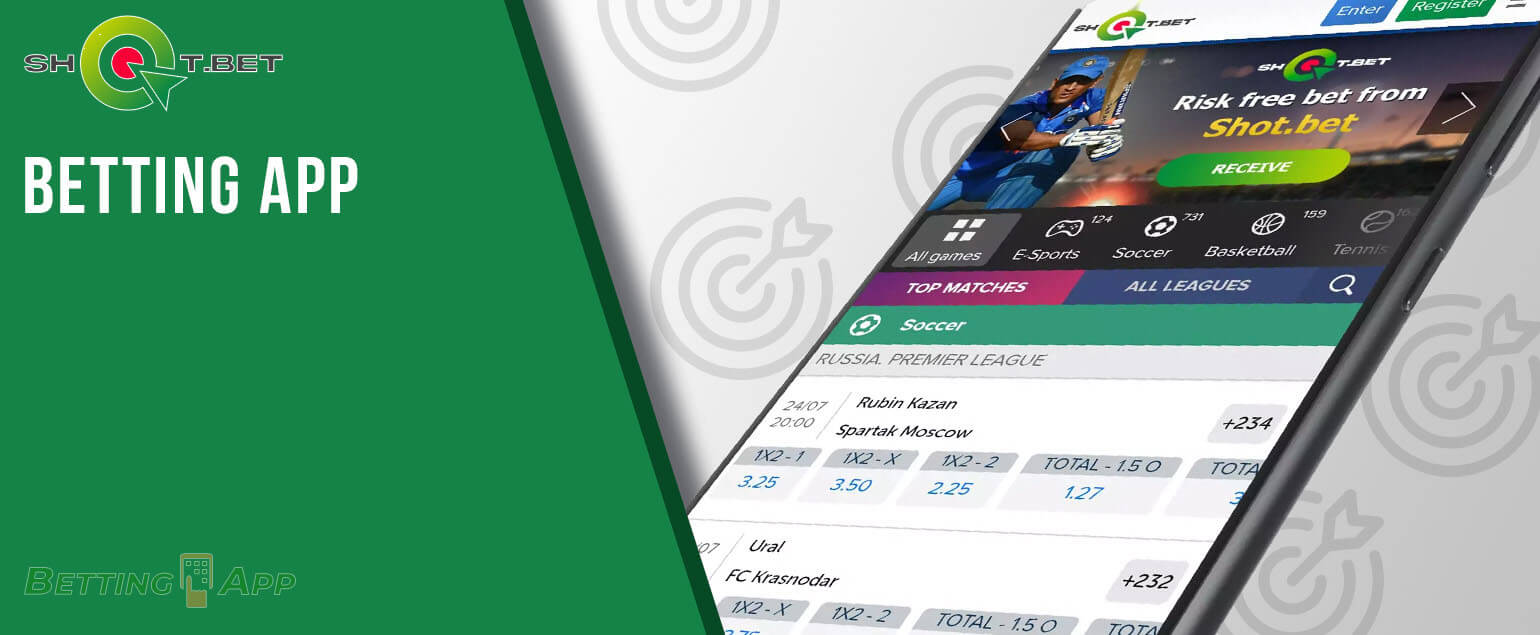 There are a variety of sports available on the Shot Bet mobile app