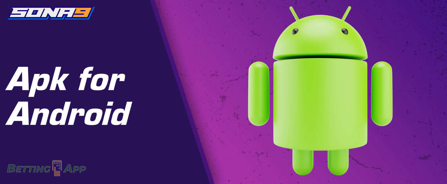 Instructions for downloading the Sona9 mobile app on Android