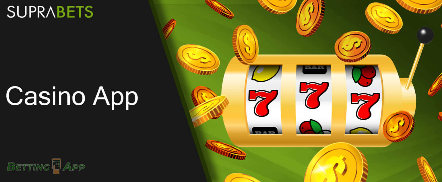 Casino games available in the SupraBets mobile app for Indian users
