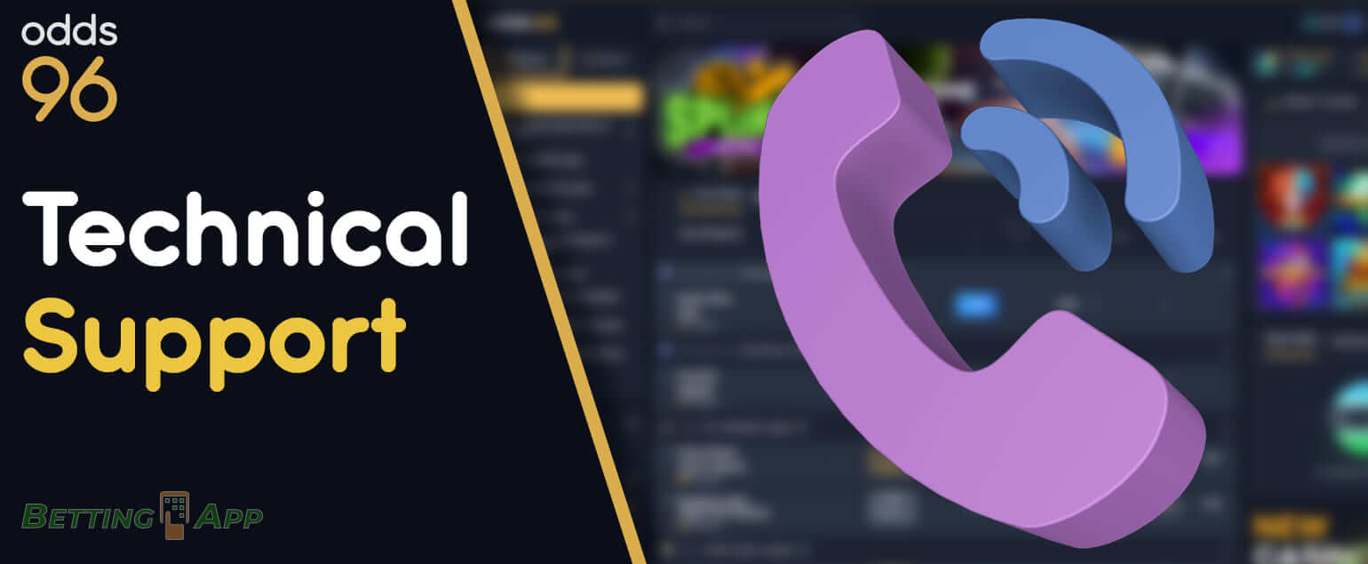 How and what questions Indian users can contact Odds96 support via the app