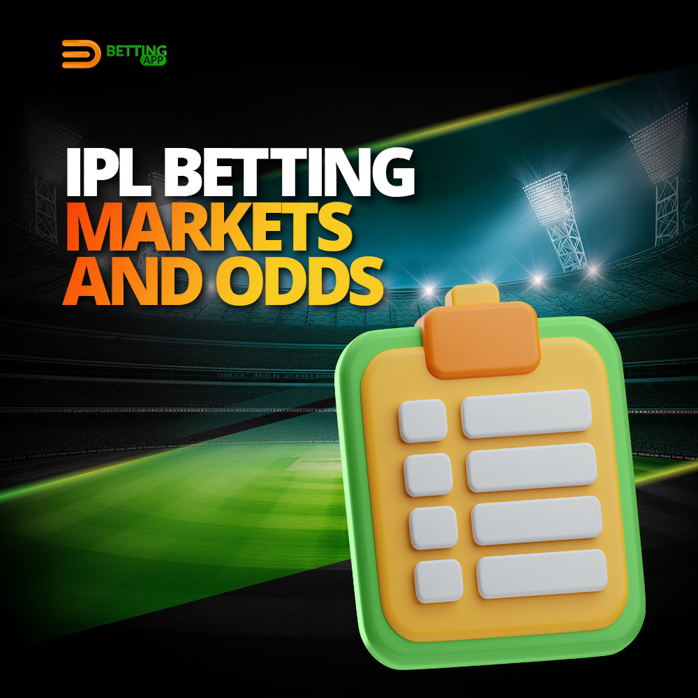 Betting markets and odds in IPL betting mobile app