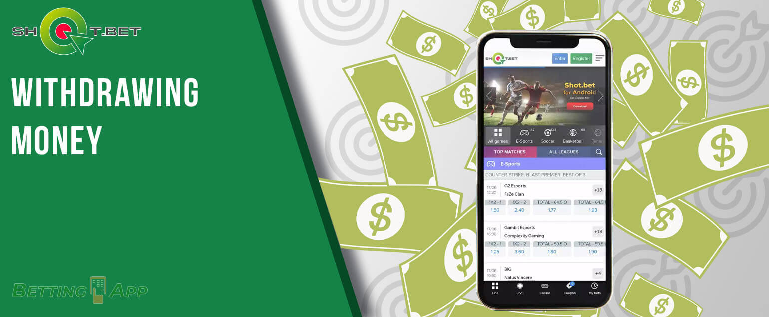 How to withdraw money in Shot Bet app step-by-step