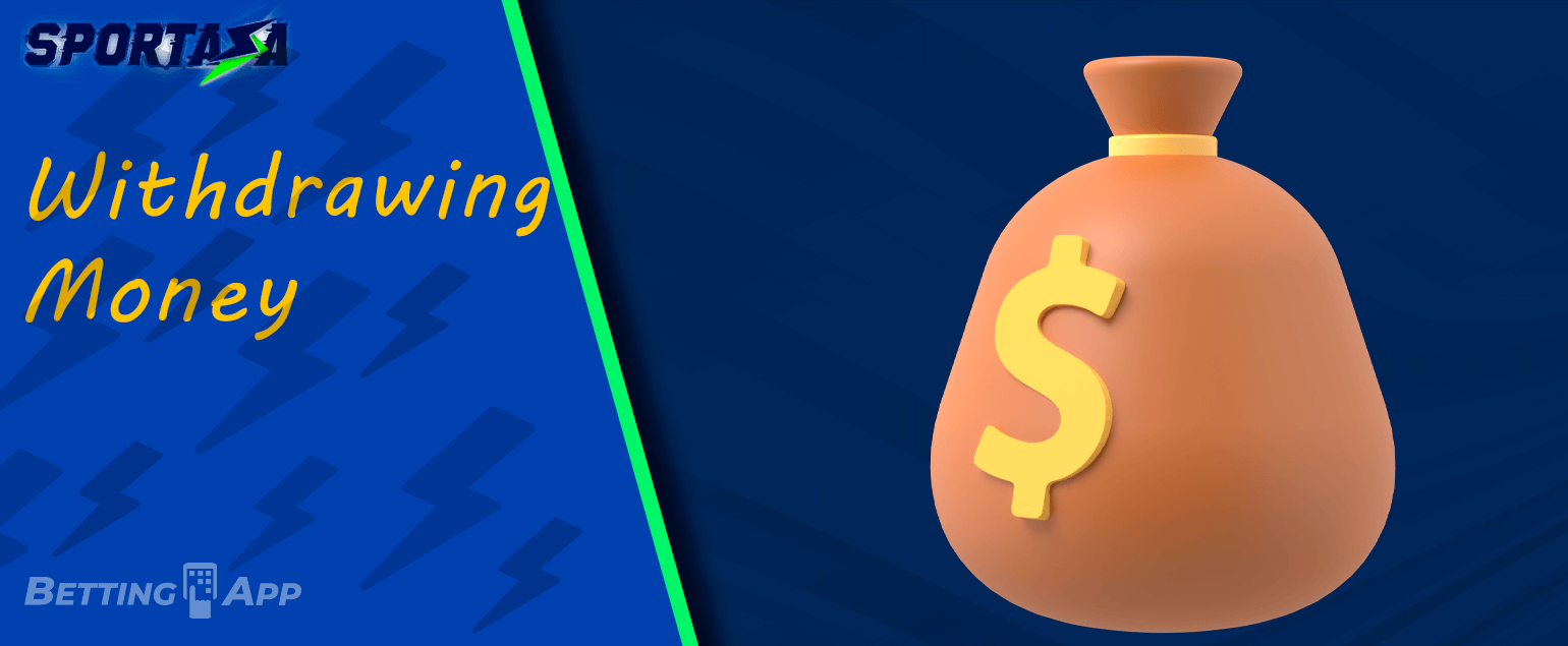 How to withdraw money in Sportaza app