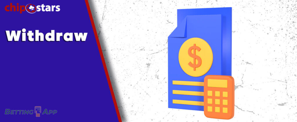 All avaliable Chipstars withdrawal methods for Indian users